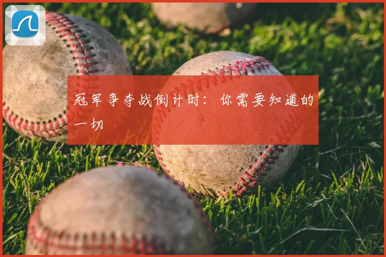冠军争夺战倒计时：你需要知道的一切